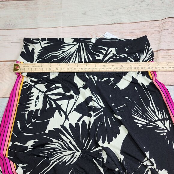 Trina Turk Women's Lennox Swim Spa Side slit Pants Large Black White NEW $162 - Picture 9 of 9